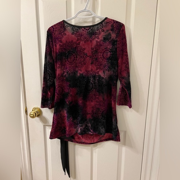 Cleo Blouse ochre with black, size L - Picture 2 of 4